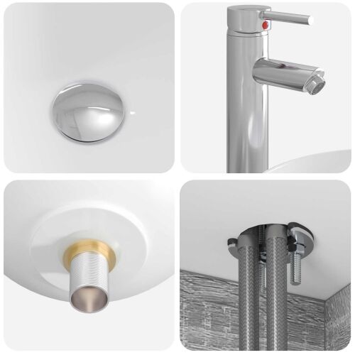 Lavabo - Umivaonik s policom Siva Sonoma 49,5 x 44,5 x 65 cm - Siva Sonoma Cijena