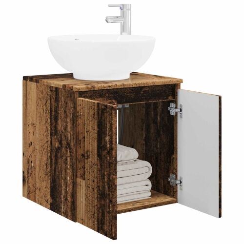 Lavabo - Umivaonik s policom Staro drvo 49,5 x 44,5 x 65 cm - Staro drvo Cijena