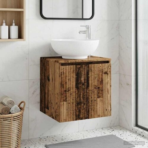 Lavabo - Umivaonik s policom Staro drvo 49,5 x 44,5 x 65 cm - Staro drvo Cijena