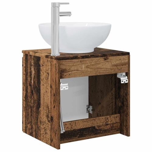 Lavabo - Umivaonik s policom Staro drvo 49,5 x 44,5 x 65 cm - Staro drvo Cijena