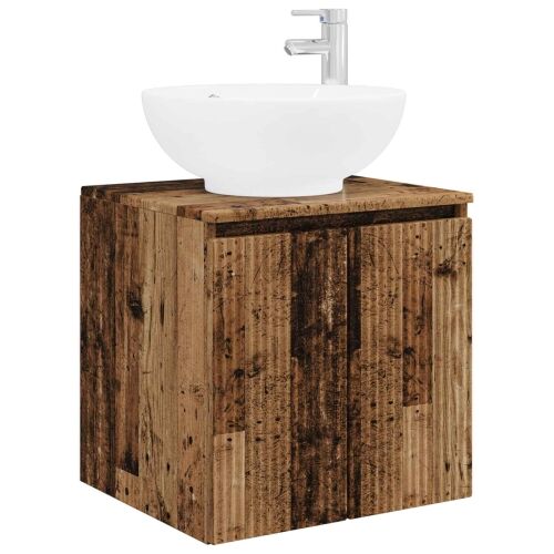 Lavabo - Umivaonik s policom Staro drvo 49,5 x 44,5 x 65 cm - Staro drvo Cijena