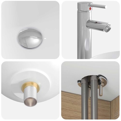 Lavabo - Umivaonik s policom Hrast artisan 49,5 x 44,5 x 65 cm - Hrast artisan Cijena