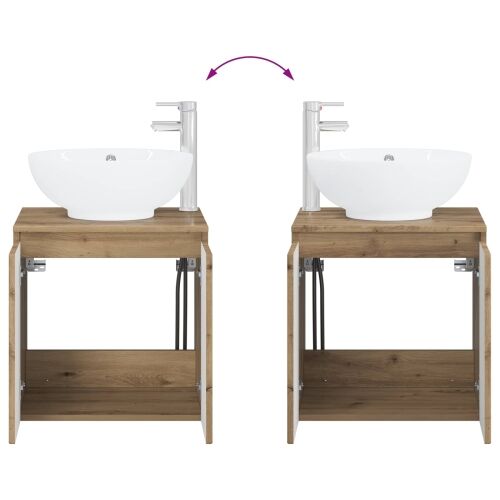 Lavabo - Umivaonik s policom Hrast artisan 49,5 x 44,5 x 65 cm - Hrast artisan Cijena