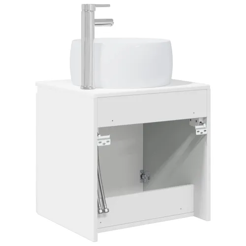 Lavabo - Umivaonik s policom Bijela 49,5 x 44,5 x 66 cm - Bijela Cijena