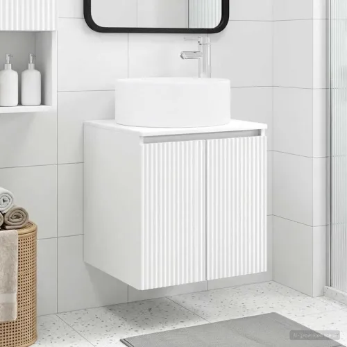 Lavabo - Umivaonik s policom za zid Bijela 49,5 x 44,5 x 65,5 cm - Bijela Cijena