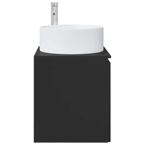 Lavabo - Umivaonik s policom za zid Crna 49,5 x 44,5 x 65,5 cm - Crna Cijena