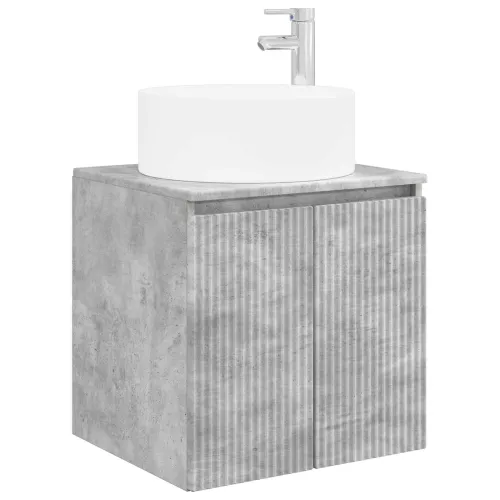 Lavabo - Umivaonik s policom za zid Betonska siva 49,5 x 44,5 x 65,5 cm - Betonska siva Cijena