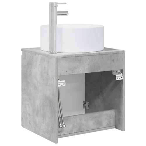 Lavabo - Umivaonik s policom za zid Betonska siva 49,5 x 44,5 x 65,5 cm - Betonska siva Cijena