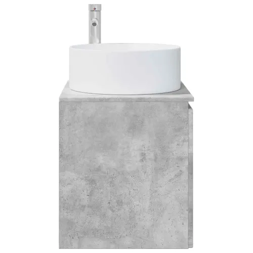 Lavabo - Umivaonik s policom za zid Betonska siva 49,5 x 44,5 x 65,5 cm - Betonska siva Cijena