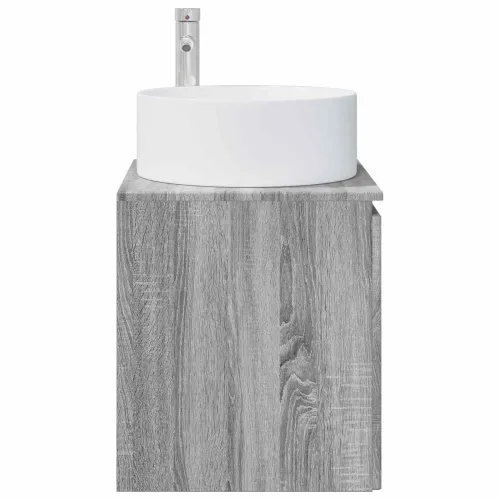 Lavabo - Umivaonik s policom za zid Siva Sonoma 49,5 x 44,5 x 65,5 cm - Siva Sonoma Cijena