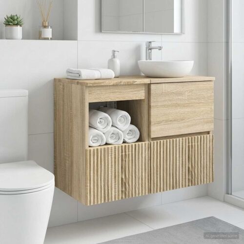 Kupaonski ormar Hrast sonoma 30 x 35 x 50 cm Konstruirano drvo - Hrast sonoma 30 x 35 x 50 cm Cijena
