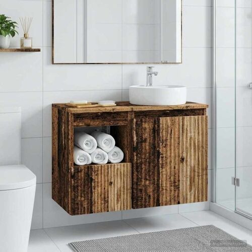 Kupaonski ormar Staro drvo 30 x 35 x 50 cm Konstruirano drvo - Staro drvo 30 x 35 x 50 cm Cijena