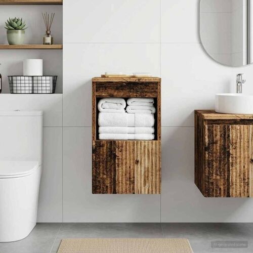 Kupaonski ormar Staro drvo 30 x 35 x 50 cm Konstruirano drvo - Staro drvo 30 x 35 x 50 cm Cijena