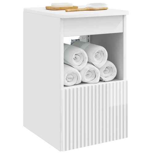 Kupaonski ormar Bijela visokog sjaja 30 x 41 x 50 cm - Bijela visokog sjaja 30 x 41 x 50 cm Cijena