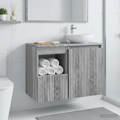 Kupaonski ormar Siva Sonoma 30 x 41 x 50 cm Konstruirano drvo - Siva Sonoma 30 x 41 x 50 cm Cijena