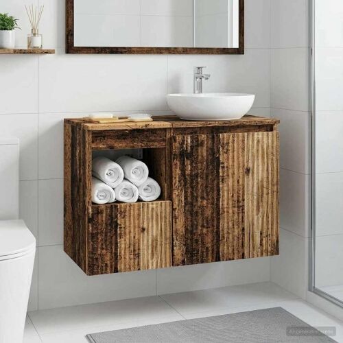 Kupaonski ormar Staro drvo 30 x 41 x 50 cm Konstruirano drvo - Staro drvo 30 x 41 x 50 cm Cijena