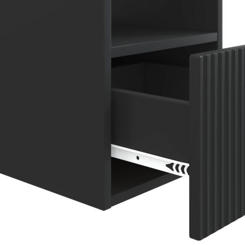 Kupaonski ormar Crna 30 x 44,5 x 50 cm Konstruirano drvo - Crna 30 x 44,5 x 50 cm Cijena