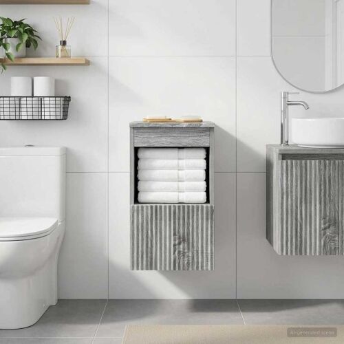 Kupaonski ormar Siva Sonoma 30 x 44,5 x 50 cm Konstruirano drvo - Siva Sonoma 30 x 44,5 x 50 cm Cijena