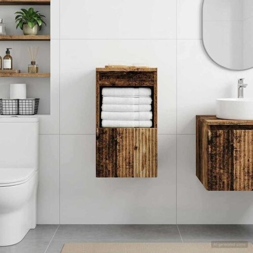 Kupaonski ormar Staro drvo 30 x 44,5 x 50 cm Konstruirano drvo - Staro drvo 30 x 44,5 x 50 cm Cijena