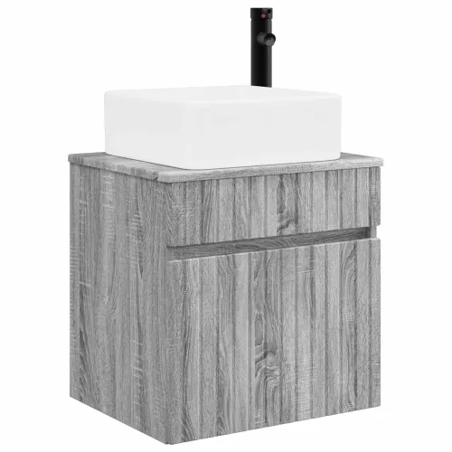 Lavabo - Umivaonik s policom za zid Siva Sonoma 49 x 41 x 63 cm - Siva Sonoma Cijena