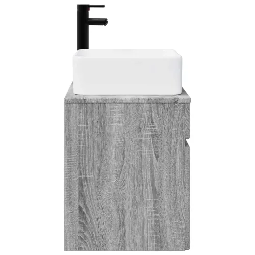 Lavabo - Umivaonik s policom za zid Siva Sonoma 49 x 41 x 63 cm - Siva Sonoma Cijena