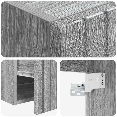 Lavabo - Umivaonik s policom za zid Siva Sonoma 49 x 41 x 63 cm - Siva Sonoma Cijena