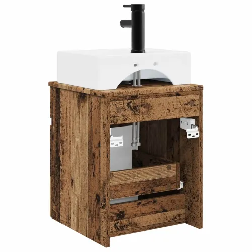 Kupaonska Lavabo - Umivaonik s vješalicom Staro drvo 39 x 41 x 62,5 cm - Staro drvo Cijena