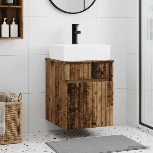 Kupaonska Lavabo - Umivaonik s vješalicom Staro drvo 39 x 41 x 62,5 cm - Staro drvo Cijena