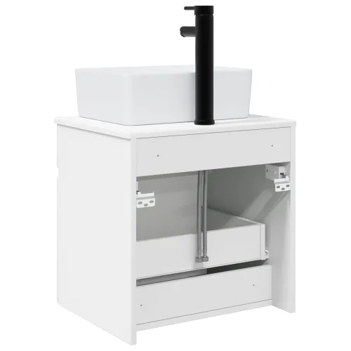 Lavabo - Umivaonik s policom za zid Bijela 49 x 41 x 63 cm - Bijela Cijena