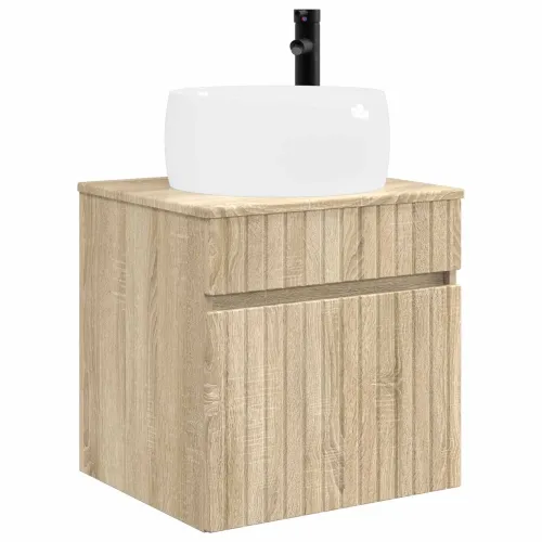 Lavabo - Umivaonik s policom za zid Hrast sonoma 49 x 44,5 x 66 cm - Hrast sonoma Cijena