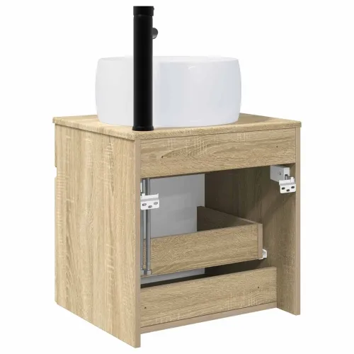 Lavabo - Umivaonik s policom za zid Hrast sonoma 49 x 44,5 x 66 cm - Hrast sonoma Cijena