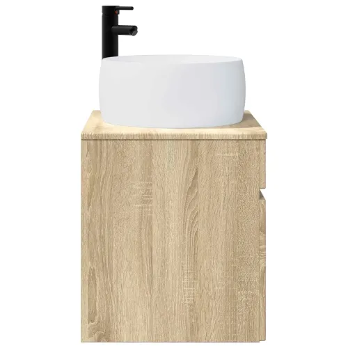 Lavabo - Umivaonik s policom za zid Hrast sonoma 49 x 44,5 x 66 cm - Hrast sonoma Cijena