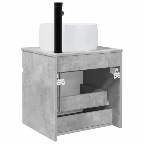 Lavabo - Umivaonik s policom za zid Betonska siva 49 x 44,5 x 66 cm - Betonska siva Cijena