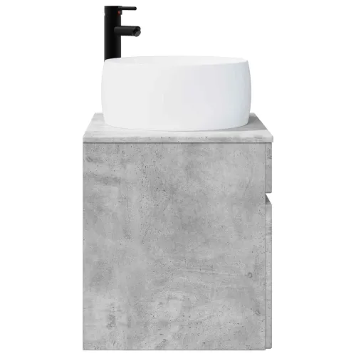 Lavabo - Umivaonik s policom za zid Betonska siva 49 x 44,5 x 66 cm - Betonska siva Cijena