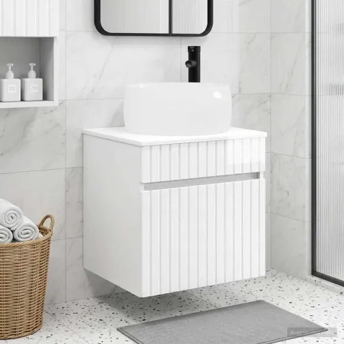 Lavabo - Umivaonik s policom za zid Bijela visokog sjaja - Bijela visokog sjaja Cijena