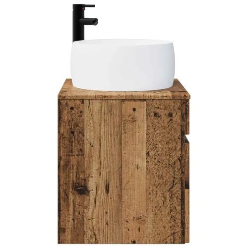 Lavabo - Umivaonik s policom za zid Staro drvo 49 x 44,5 x 66 cm - Staro drvo Cijena