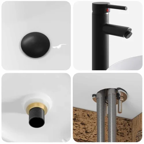 Lavabo - Umivaonik s policom za zid Staro drvo 49 x 44,5 x 66 cm - Staro drvo Cijena