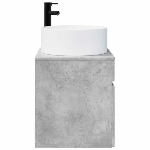 Lavabo - Umivaonik s policom za zid Betonska siva 49 x 44,5 x 65,5 cm - Betonska siva Cijena
