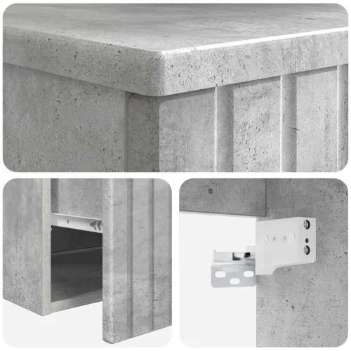 Ormar za Kupaonicu na Zidu Betonska siva 59 x 44,5 x 50 cm - Betonska siva Cijena