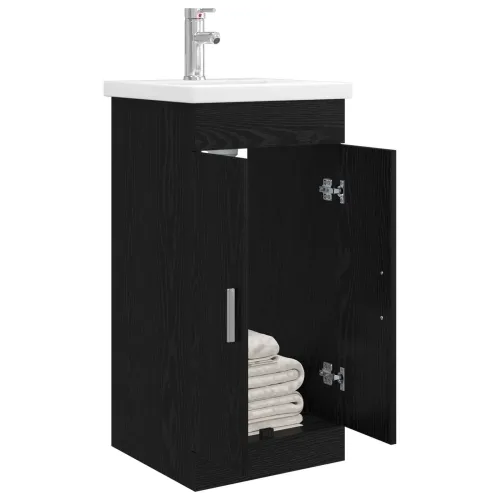 Kupaonski Lavabo - Umivaonik s sudoperom Crni hrast 42 x 40 x 84,5 cm - Crni hrast 42 x 40 x 84,5 cm Cijena