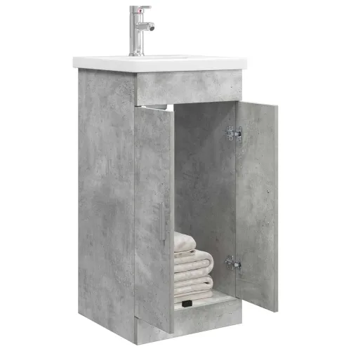 Kupaonski Lavabo - Umivaonik s sudoperom Betonska siva 42 x 40 x 84,5 cm - Betonska siva 42 x 40 x 84,5 cm Cijena