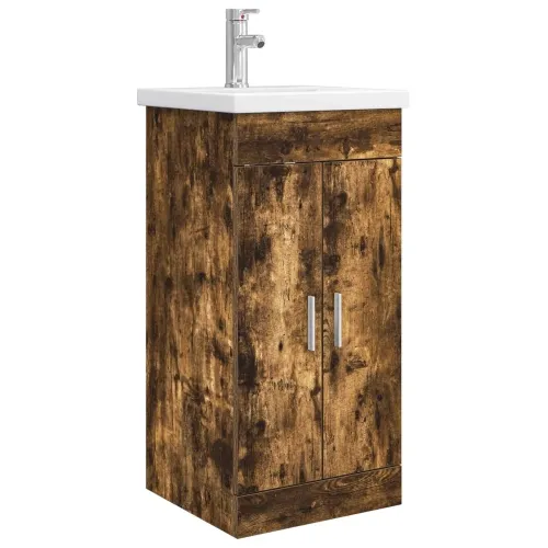 Kupaonski Lavabo - Umivaonik s sudoperom Dimljeni hrast - Dimljeni hrast 42 x 40 x 84,5 cm Cijena