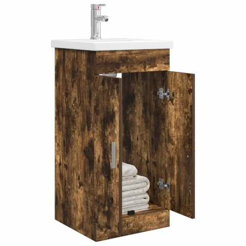 Kupaonski Lavabo - Umivaonik s sudoperom Dimljeni hrast - Dimljeni hrast 42 x 40 x 84,5 cm Cijena
