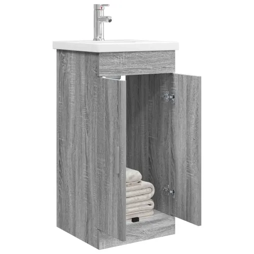 Kupaonski Lavabo - Umivaonik s sudoperom Siva Sonoma 42 x 40 x 84,5 cm - Siva Sonoma 42 x 40 x 84,5 cm Cijena