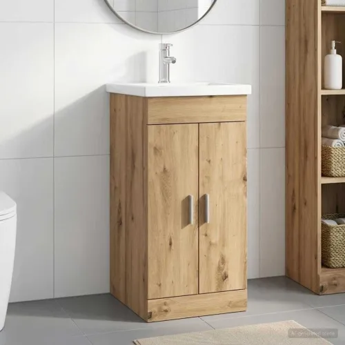 Kupaonski Lavabo - Umivaonik s sudoperom Hrast artisan 42 x 40 x 84,5 cm - Hrast artisan 42 x 40 x 84,5 cm Cijena