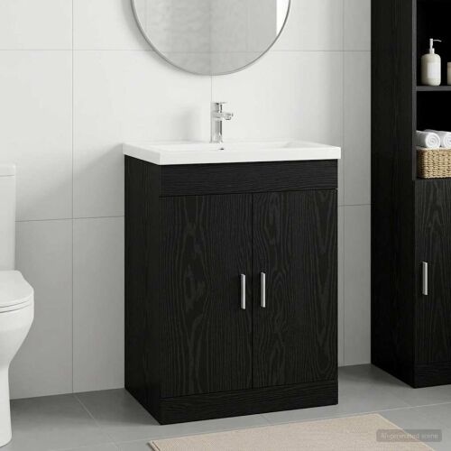 Kabinetski ormarić ispod Lavabo - Umivaonika Crni hrast - Crni hrast 56 x 37,5 x 81 cm Cijena