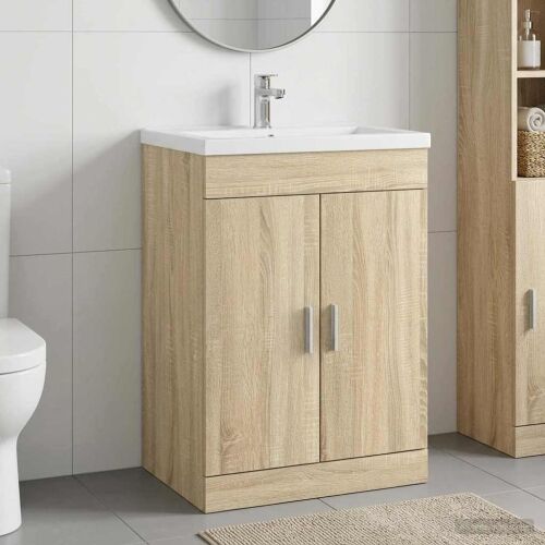 Kabinetski ormarić ispod Lavabo - Umivaonika Hrast sonoma - Hrast sonoma 56 x 37,5 x 81 cm Cijena