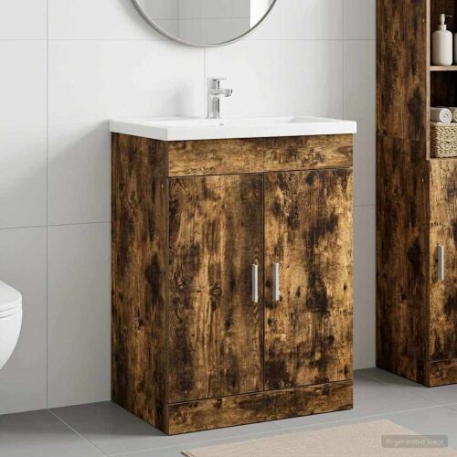 Kabinetski ormarić ispod Lavabo - Umivaonika Dimljeni hrast - Dimljeni hrast 56 x 37,5 x 81 cm Cijena