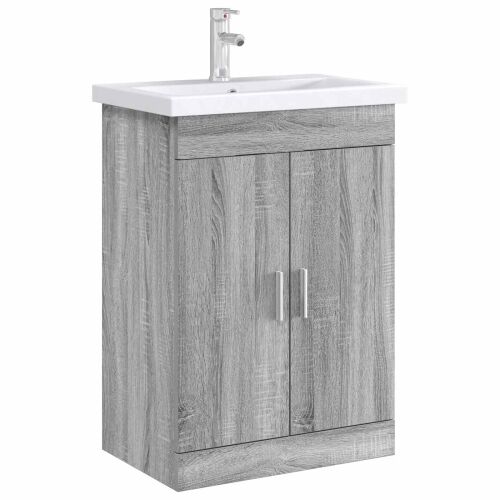Kabinetski ormarić ispod Lavabo - Umivaonika Siva Sonoma - Siva Sonoma 56 x 37,5 x 81 cm Cijena