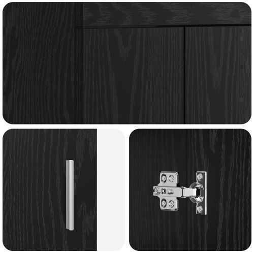 Kabinetski ormarić ispod Lavabo - Umivaonika Crni hrast - Crni hrast 78,5 x 37,5 x 81 cm Cijena